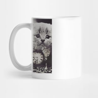 cat with watch Mug